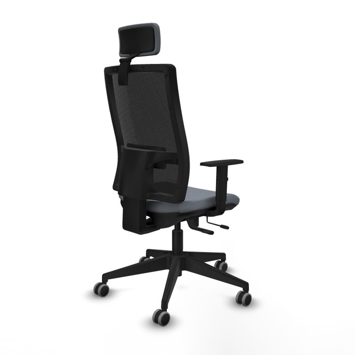 Piqueras y Crespo Chaise de Bureau Horna avec Appui-tête et Mécanisme Sincro/Traslack, Gris Piqueras y Crespo Chaise de Bureau Horna avec Appui-tête et Mécanisme Sincro/Traslack, Gris
