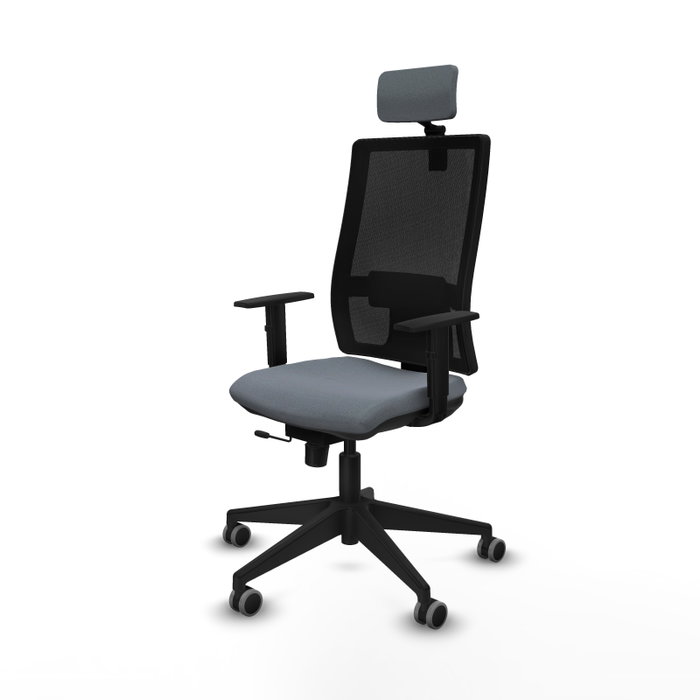 Piqueras y Crespo Chaise de Bureau Horna avec Appui-tête et Mécanisme Sincro/Traslack, Gris Piqueras y Crespo Chaise de Bureau Horna avec Appui-tête et Mécanisme Sincro/Traslack, Gris