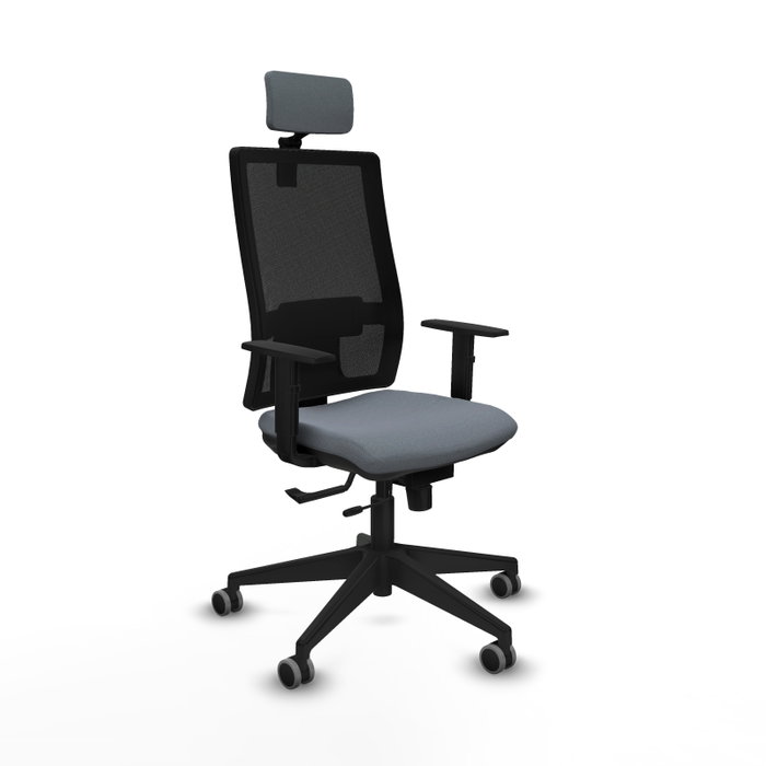 Piqueras y Crespo Chaise de Bureau Horna avec Appui-tête et Mécanisme Sincro/Traslack, Gris Piqueras y Crespo Chaise de Bureau Horna avec Appui-tête et Mécanisme Sincro/Traslack, Gris