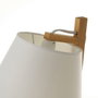 BigBuy Home Lampe de bureau Blanc Naturel Bambou