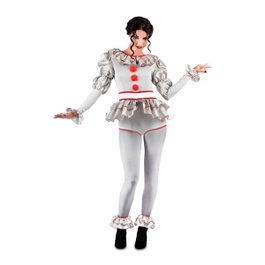 My Other Me Disfraz Payasa Siniestra Body, Medias Y Tobilleras Con Volante Talla XL
