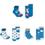 SEGA - Set de 3 paires de chaussettes pour adulte Sonic The Hedgehog - Motifs assortis - Tailles 39-45 - En boîte