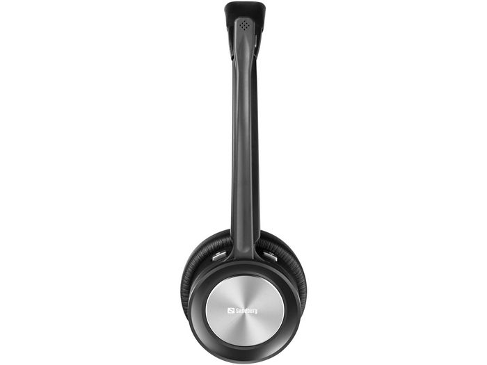 Sandberg Casque sans fil pour bureau Pro+ - Casque Bluetooth stéréo avec double connexion, microphone rotatable et lumière d'occupation, pour PC et mobile