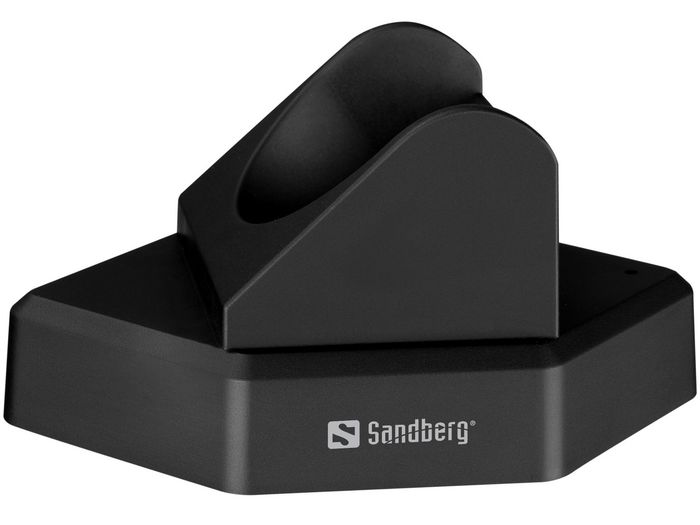Sandberg Casque sans fil pour bureau Pro+ - Casque Bluetooth stéréo avec double connexion, microphone rotatable et lumière d'occupation, pour PC et mobile