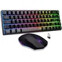 The G-Lab COMBO HYDRO - Pack Gamer 2-en-1 sans fil - Clavier membrane silencieux et souris ergonomique - Noir