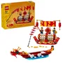 LEGO 40678 Calendrier de l'avent des fêtes - Idée cadeau et jouet 2-en-1 pour le Nouvel An lunaire et le Festival des bateaux-dragons