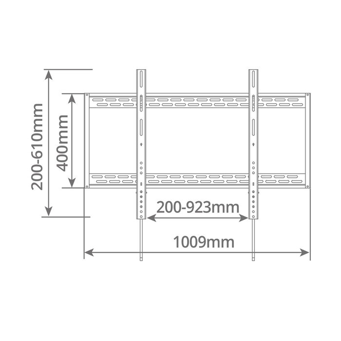 Holmios Soporte de TV fijo Heavy duty 60 inch