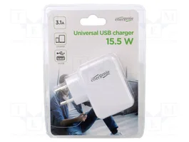EnerGenie Chargeur USB 4 ports USB-A Blanc EG-U4AC-02