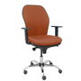PIQUERAS Y CRESPO Chaise Jorquera Synchro Marron avec Structure Chromée
