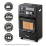 Favex Chauffage d'appoint infrarouge à gaz butane KERN avec allumage piézo, 3 puissances (1.5-4.2 kW), chauffe jusqu'à 40 m², sécurité incluse