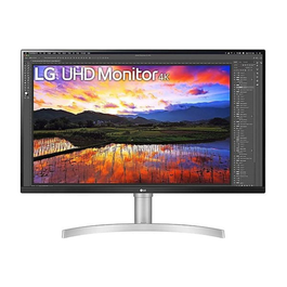 LG Moniteur 32UN650K-W 32 Pouces (81 cm) UHD 4K HDR10, Silver/Black, Réf. 32UN650K-W.AEU