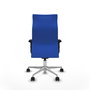 Piqueras Y Crespo Fauteuil Albacete Bleu avec Mécanisme Synchrone et Base Aluminium