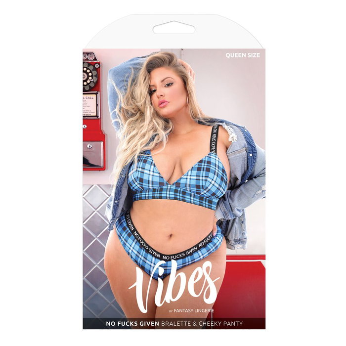 Ensemble de Lingerie Fantasy Lingerie Bleu (Queen size)