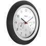 Mebus 19449 Horloge murale radio-contrôlée avec thermomètre et hygromètre