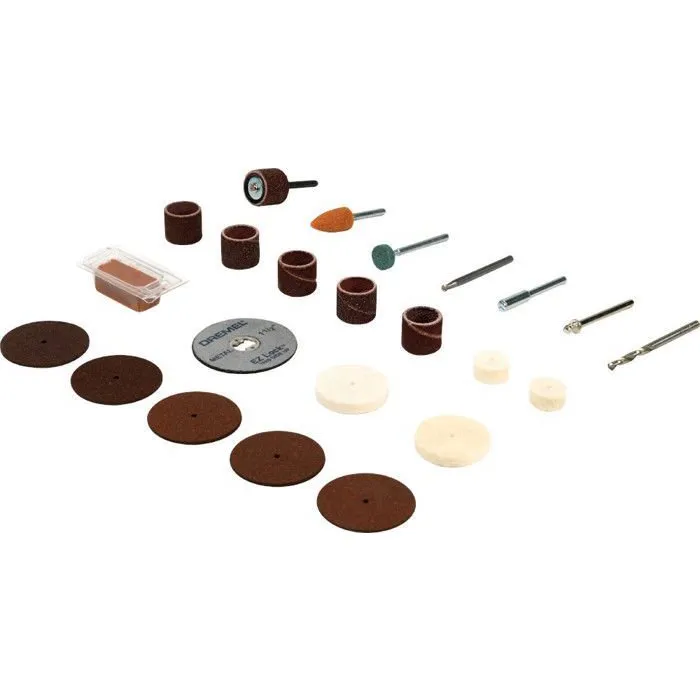 Dremel 3000-1/25 F0133000JP - Outil rotatif multifonction filaire 130 W avec 25 accessoires et arbre flexible - Coffret de rangement