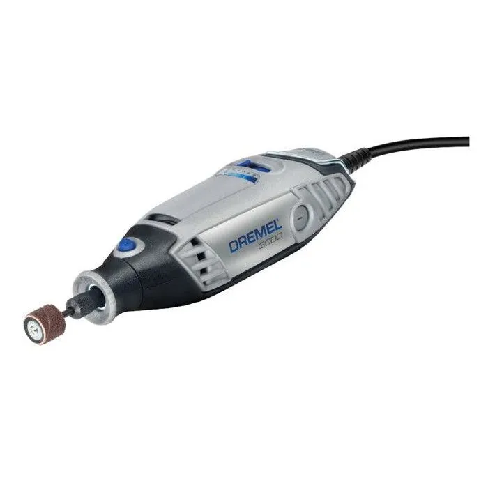 Dremel 3000-1/25 F0133000JP - Outil rotatif multifonction filaire 130 W avec 25 accessoires et arbre flexible - Coffret de rangement