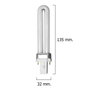 PAPILLON Lampe de rechange pour exterminateur d'insectes 7 W avec aspiration