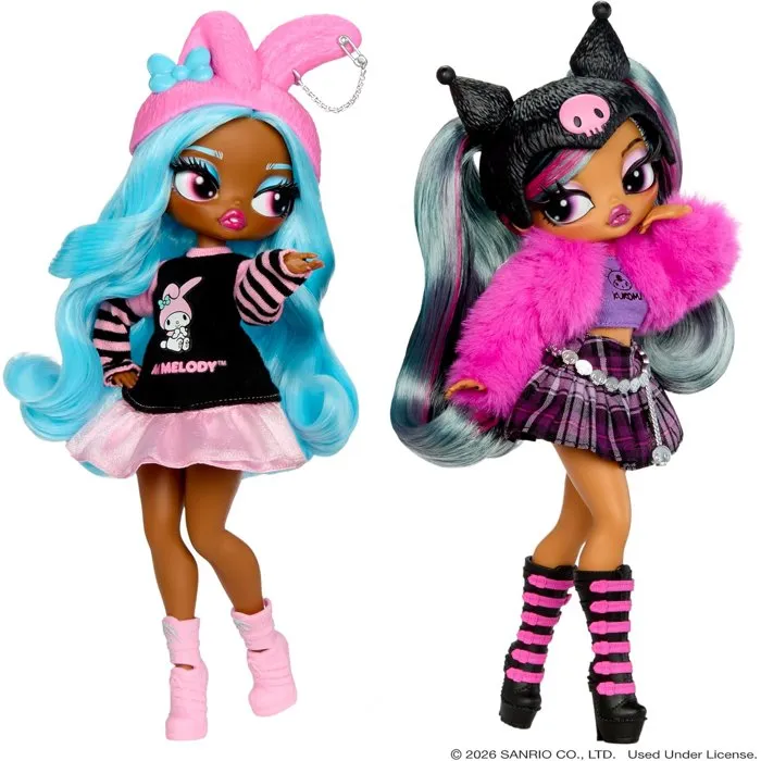 L.O.L. Surprise! O.M.G. Hello Kitty and Friends - Kuromi, poupée articulée de 24 cm