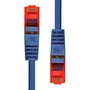 ProXtend Câble Ethernet RJ45 CAT6 U/UTP Cuivre LSZH Bleu 15 mètres - Connecteur 50µ Or - PoE+
