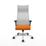 Piqueras y Crespo Chaise de Bureau Albacete Orange et Blanc