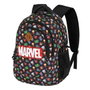 Karactermania Sac à dos Avengers Run. Plus Fan Chibi 44x34x21 cm en Ripstop - Design Chibi avec compartiments et port USB