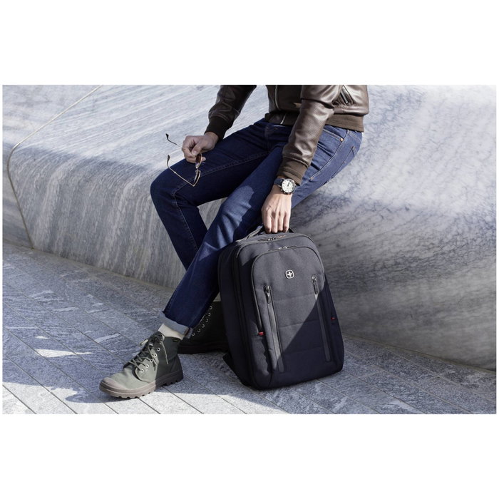 Wenger City Traveler Carry-On Sac à dos pour ordinateur 16 pouces - Noir