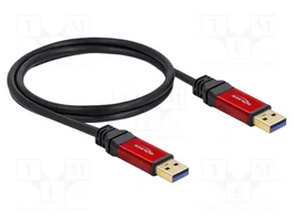 DELOCK Câble USB A vers USB A, 1m, Noir