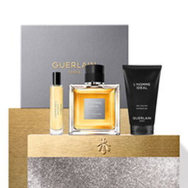 Guerlain Coffret Homme Idéal Set Parfum : Eau de Toilette 100 ml + Eau de Toilette 10 ml + Gel Douche Hydratant 75 ml
