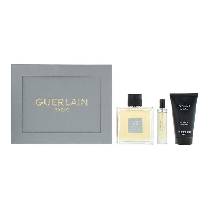 Guerlain Coffret Homme Idéal Set Parfum : Eau de Toilette 100 ml + Eau de Toilette 10 ml + Gel Douche Hydratant 75 ml