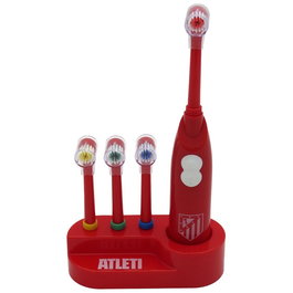 CYP BRANDS - Brosse à dents électrique avec 3 têtes de rechange pour plusieurs utilisateurs - Fonctionne avec piles AA (non incluses) - 12,5x4x29 cm