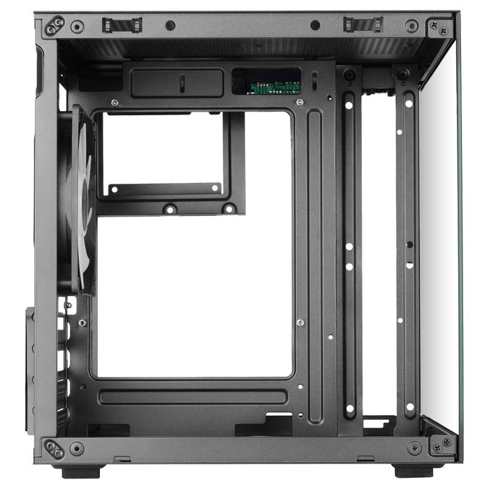 Mars Gaming MC-CUBE Boîtier PC Mini Tour Cube Noir, MicroATX/Mini-ITX, Vitre Trempée, ARGB, USB-C 3.0
