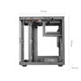 Mars Gaming MC-CUBE Boîtier PC Mini Tour Cube Noir, MicroATX/Mini-ITX, Vitre Trempée, ARGB, USB-C 3.0
