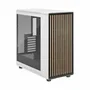 Fractal Design North XL Chalk White TG Clear FD-C-NOR1X-04 - Boîtier PC E-ATX - Design élégant en bois et alliage avec 3 ventilateurs 140mm PWM