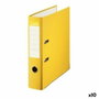 classeur à levier Esselte Jaune Feuille (10 Unités)