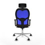 Piqueras y Crespo Chaise de Bureau Jorquera Bleu Marron