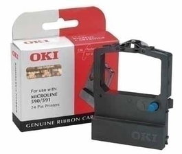 OKI Ruban en nylon noir pour imprimante matricielle - OKI Black Nylon Ribbon
