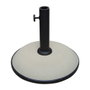 Marbueno Base pour Parapluie Ronde en Ciment Blanc 36x29,5 cm 11 kg Jardin Piscine Terrasse 10445