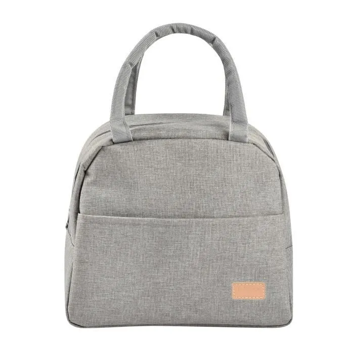 Beaba Sac Repas Isotherme Gris Chiné - Sac Isotherme Grande Capacité pour Biberons et Aliments Bébé, Garde au Chaud et au Frais