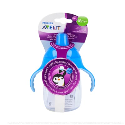 AVENT SCF796/01 Verre avec paille et anses bleu 210 ml dès 6 mois AVENT SCF796/01 Verre avec paille et anses bleu 210 ml dès 6 mois