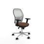Piqueras y Crespo 2D086N0 Chaise de Bureau Blanc et Brun foncé