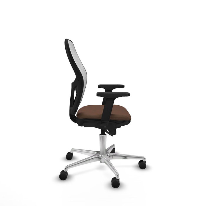 Piqueras y Crespo 2D086N0 Chaise de Bureau Blanc et Brun foncé Piqueras y Crespo 2D086N0 Chaise de Bureau Blanc et Brun foncé