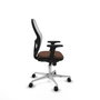 Piqueras y Crespo 2D086N0 Chaise de Bureau Blanc et Brun foncé