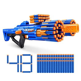 Zuru X-Shot Insanity Berzerko - Blaster à fléchettes avec 48 projectiles et modules de stockage - Âge recommandé : 8 ans