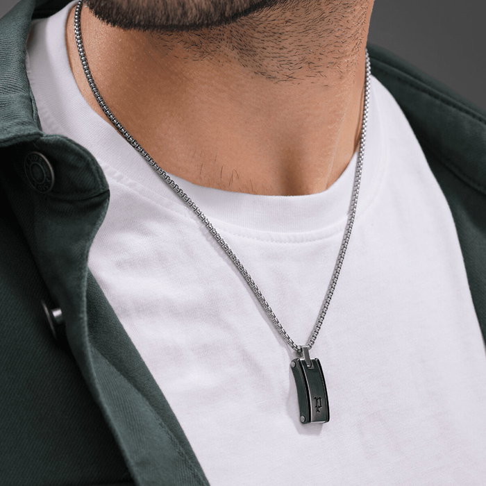Collier Homme Police PEAGN0078601 Argenté