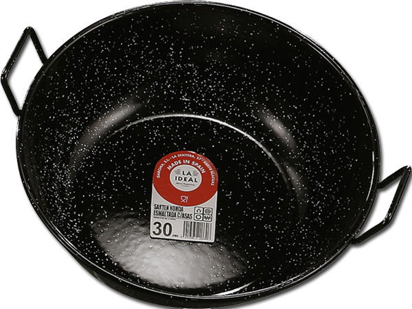 GARCIMA Poêle profonde émaillée 26 cm avec 2 poignées GARCIMA Poêle profonde émaillée 26 cm avec 2 poignées