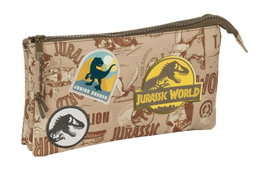 Safta Portatodo triple Jurassic World 22x12x3cm - Organisateur triple - Pour enfants 3 ans et plus - Version espagnole