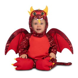 My Other Me Déguisement Bébé Dragon avec Capuche, Alas et Queue - Taille 24-36 M