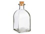 Vivalto Frasca en verre 250 ml avec bouchon liège 6.5x14x6.5 cm transparent (Set de 36)