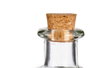 Vivalto Frasca en verre 250 ml avec bouchon liège 6.5x14x6.5 cm transparent (Set de 36)