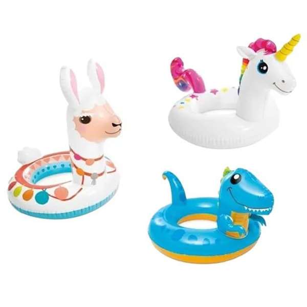 Intex Flotador Hinchable Big Animal Rings - Bouée gonflable pour enfant 3 à 6 ans, PVC Intex Flotador Hinchable Big Animal Rings - Bouée gonflable pour enfant 3 à 6 ans, PVC